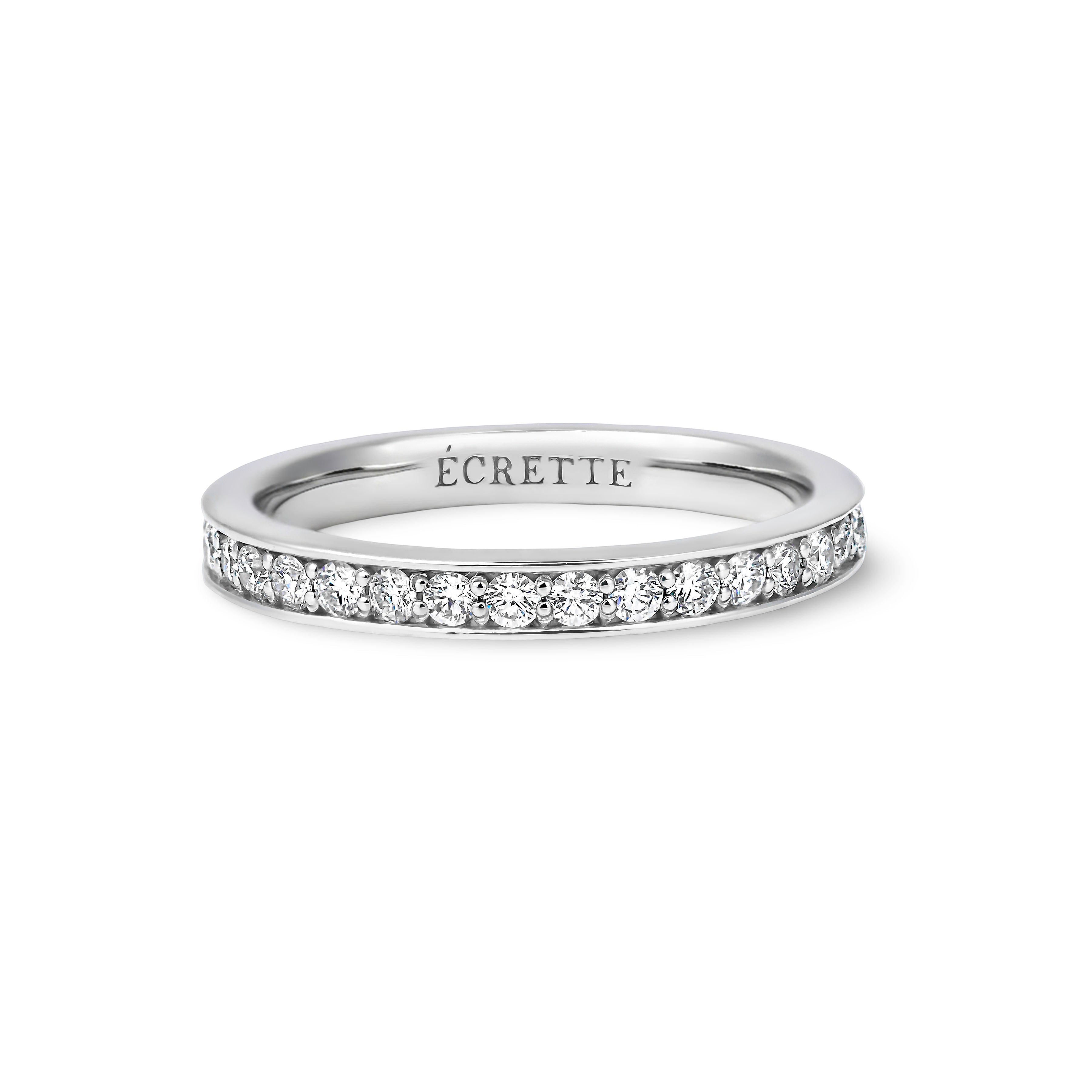 Pt1000 フルエタニティリング エッセンシャルフルエタニティリング – ECRETTE