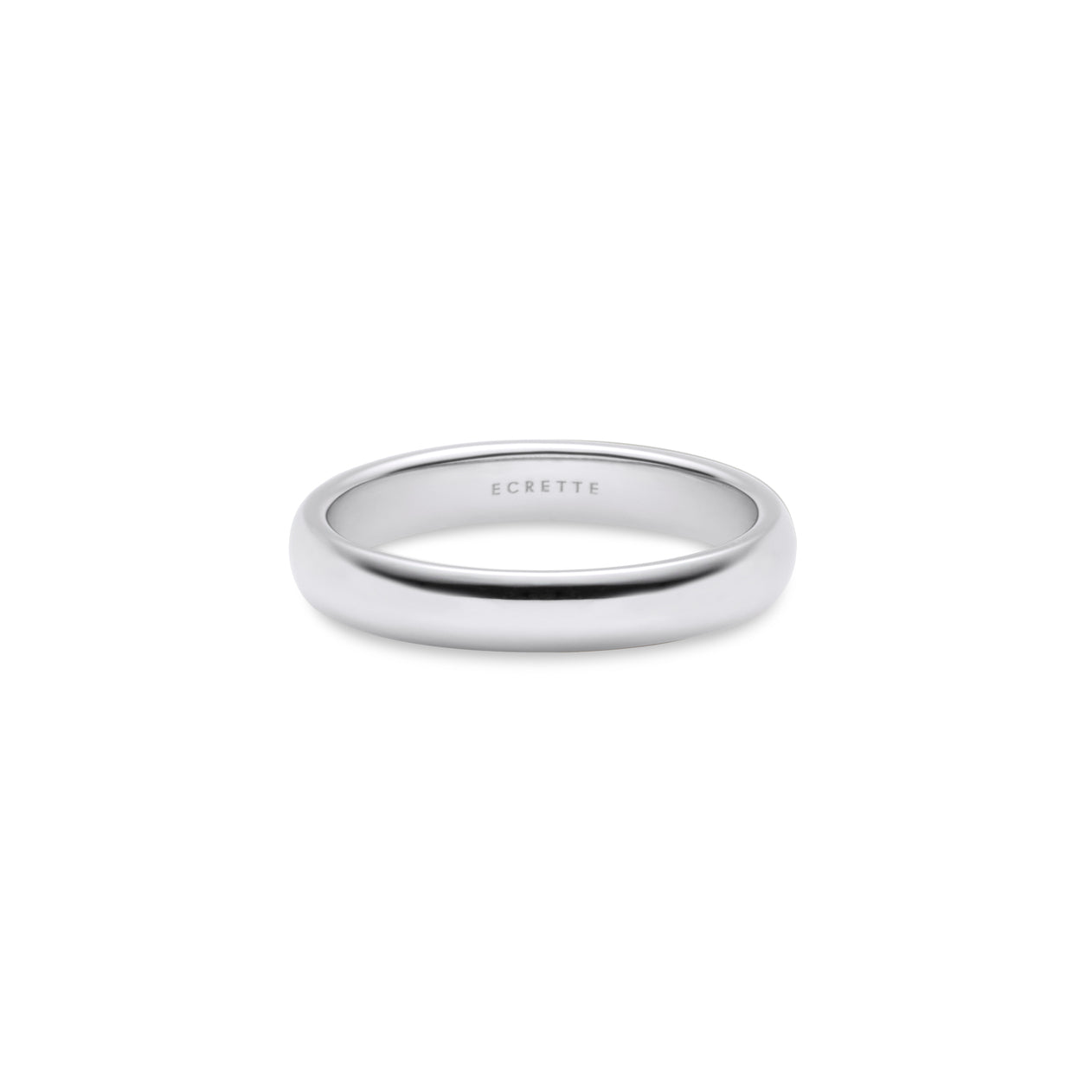 Round instep ring thin Pt – ECRETTE