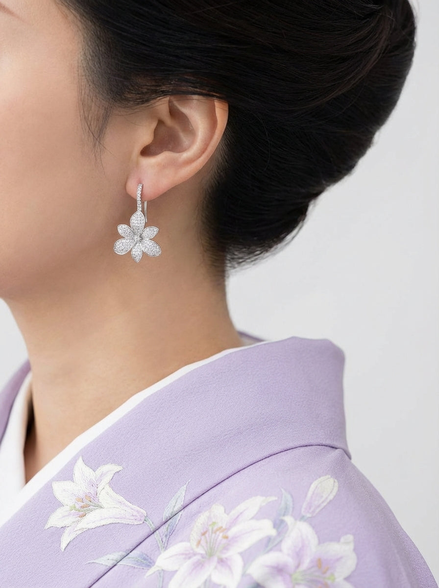白百合ピアス・イヤリング – ECRETTE