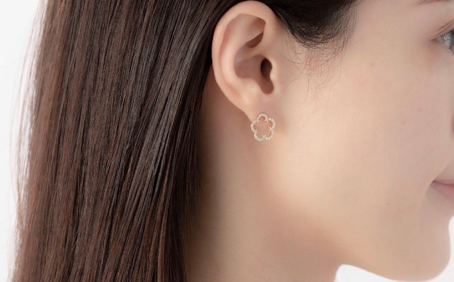 桔梗ページ 桔梗紋ミニピアス – ECRETTE
