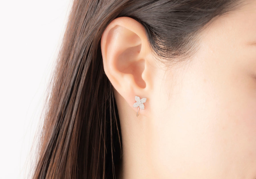hydrangea mini earrings